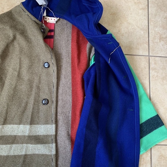 $2500 Marni Heavy Duty Hooded Patchwork Coat Jacket - Picture 12 of 16